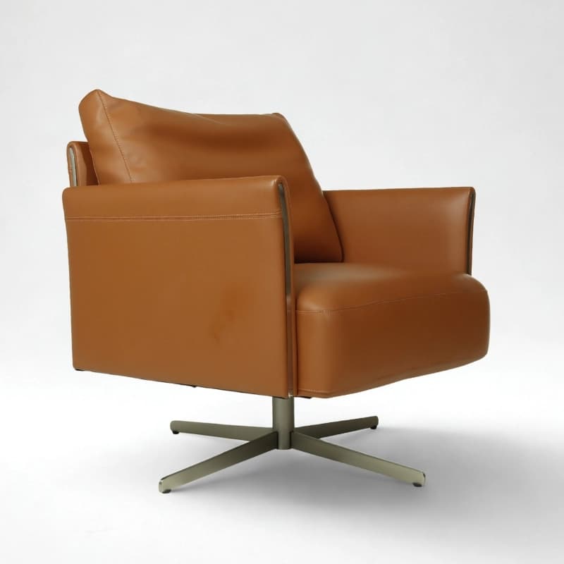 Munich Leather Hinge Chair